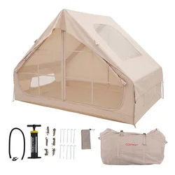 Northix Inflatable Camping Tent, 4-Person, Pump, Waterproof, Skylight