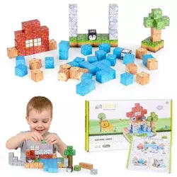 Set magnetnih kocki za decu – 87 delova