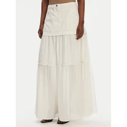 PINKO Maxi krilo Kenny 105252 A2MI Écru Regular Fit