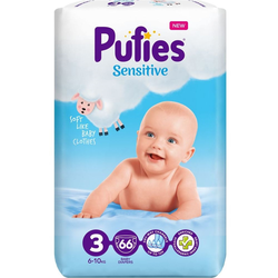 PUFIES Pelene Maxi pack Sensitive Midi 3 (6-10kg) 66/1