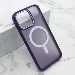 Futrola SILKY MAGSAFE za iPhone 14 Pro Max (6.7) ljubicasta