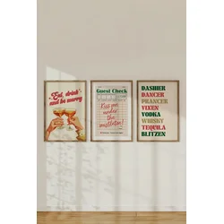 Wallity Slika Ersy3Ham13, 3 dela, 33 x 48 cm