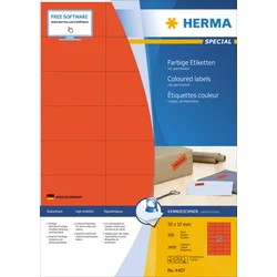 Herma etikete 70X37 A4/24 1/100 crvena ( 02H4407 )