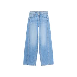 Bershka Kavbojke moder denim