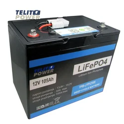TELIT POWER Akumulator sa Bluetooth konekcijom 12V 105Ah TPB-LFP12105 LiFePO4 Telit Power