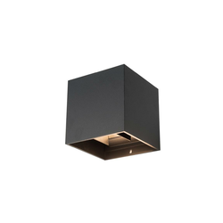 LED spoljašnje zidno svetlo RIKO 2xLED/4W/230V crna IP44