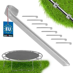 shumee Sidro za trampolin, pocinkano, 430 mm, komplet 8 kosov