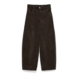 VERO MODA Hlače VMKAITLIN temno rjava