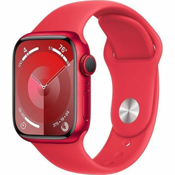 Apple Watch Series 9 GPS, 41 mm (PRODUCT)CRVENO aluminijsko kućište s (PRODUCT)CRVENIM sportskim remenčićem - S/M