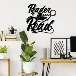 Wallity Zidna dekoracija Reader Gonna Read, 50 x 50 cm, Crna