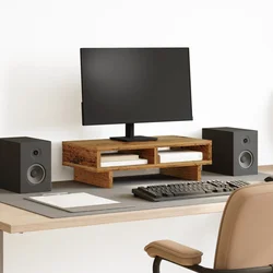 Stalak za monitor boja drva 50x27x15 cm konstruirano drvo