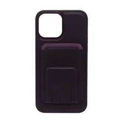 Maska za telefon LEATHER MAGSAFE WALLET za Iphone 13 Pro Max, Ljubičasta