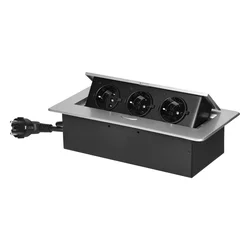 Orno Produžni kabel sa 3 x Schuko utičnice, ugradbena - OR-GM-9033(GS)/G