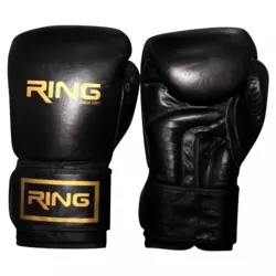 RING RS 3311-12 black rukavice 12 OZ kozne
