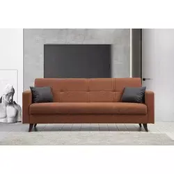 Atelier del Sofa Trosed na razvlačenje Polya 205x86x75cm Bronzani