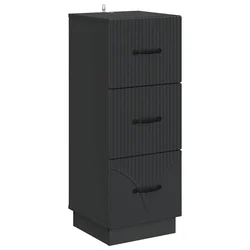Ormar s ladicama Crna 33 x 34,5 x 87 cm Konstruirano drvo