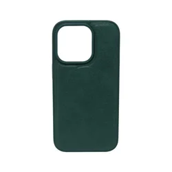 Maska za telefon LEATHER CASE za Iphone 14 Pro, Zelena