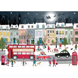 Ravensburger - Puzzle Božični duh Londona - 1 000 kosov