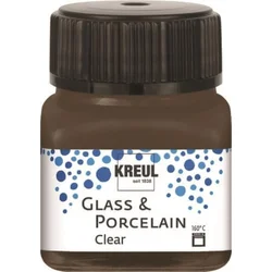 Rayher. Barva za porcelan in steklo, 20ml, espresso rjava, prosojna