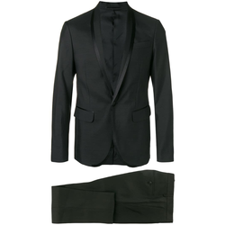 Dsquared2 - silk trimmed dinner suit - men - Black