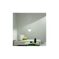 Ondaluce - Luster na sajli JEWEL 1xE14/10W/230V prečnik 17 cm zlatna/bela