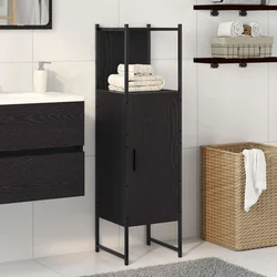 Set namještaja za kupaonicu Zidne Crni hrast 33 x 33 x 120,5 cm
