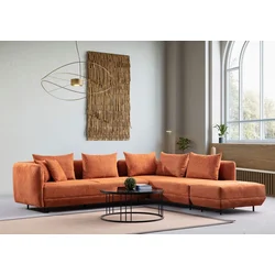 Atelier del Sofa Ugaona garnitura Floransa, 310x265 cm, Narandžasta