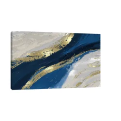 Canvas Slika na platnu Zlatna linija, Bez rama, 150x90cm