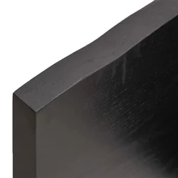 Stolna ploča tamnosmeđa 140x60x(2-4) cm obrađena masivna hrast