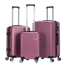 Set potovalnih kovčkov Ornelli Luminor, rose gold (29441)
