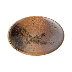 Krožnik za predjed WABI SABI, 19 cm, rjava, keramika, MIJ