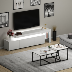 Hanah Home Set TV Komoda i klub sto Beli