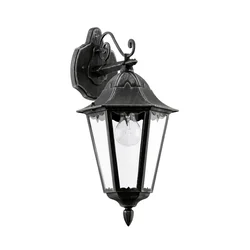 Eglo Navedo  spoljna zidna lampa/1, e27, crna/srebrna