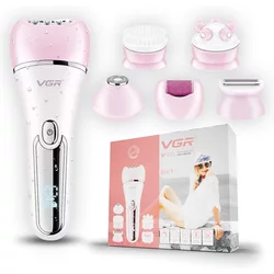 Vodootporni epilator / uređaj za ulepšavanje sa šest nastavaka, 6 u 1