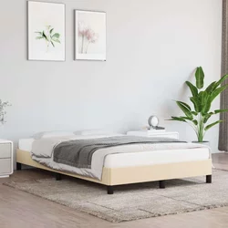 Vidaxl Posteljni okvir krem 120x200 cm blago