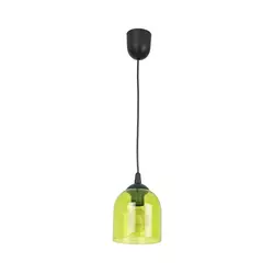 Luster na sajli CHRIS, 1x E27/60W/230V, prečnik 11 cm, zelene boje