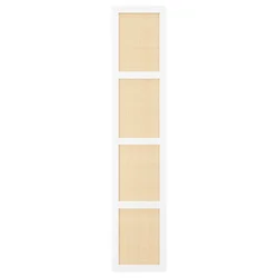 HÖGADAL Vrata, bela/pleteni bambus, 40x192 cm