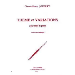 JOUBERT:THEME ET VARIATIONS FLUTE ET PIANO