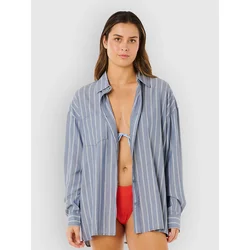 Rip Curl Beach Days Pinstripe Shirt dusty blue