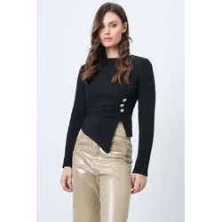 Trend Alacati Stili Ženska bluza Alc-X14716, Crna
