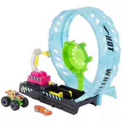 Hot Wheels Komplet za igru Monster Trucks Glow in the Dark Challenge Epic Loop HBN02