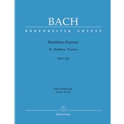 BACH;MATTHAUS-PASSION BWV 244,VOCAL SCOR
