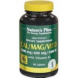 NATURES PLUS vitamini cal/mag/vit. D3 z vitaminom K2, 180 tablet