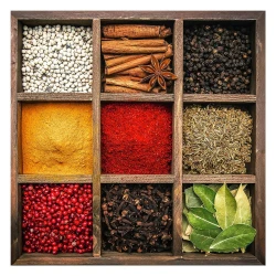 Steklena slika 30x30 cm Spices Box – Styler