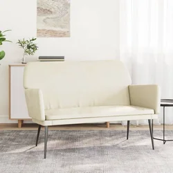 vidaXL Klop krem 108x79x79 cm žamet
