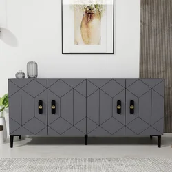 Hanah Home Konzola Cross KB150, 150x75x35 cm, Antracit