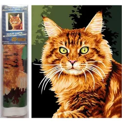 Norimpex Diamantna slika Rdeča mačka 30x40cm