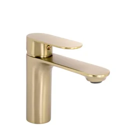 REA Drop Mešalnik za umivalnik Brush Gold low
