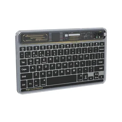 Tastatura Coteci Crystal 84008 Wireless transparent crna