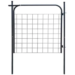 Vidaxl Vrtna ograja 100x100 cm antracitna